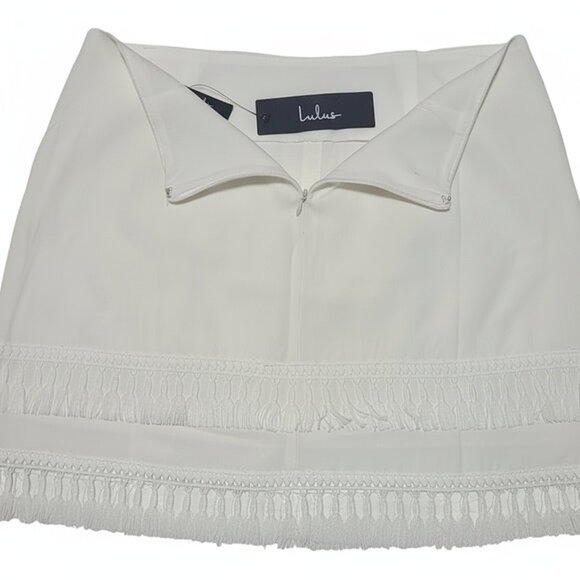 Lulus Fringe Mini Skirt With Pretty Fringe - Picture 6 of 7